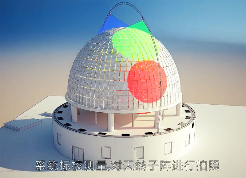 系統(tǒng)標(biāo)校測(cè)量-隊(duì)天線(xiàn)子陣進(jìn)行拍照